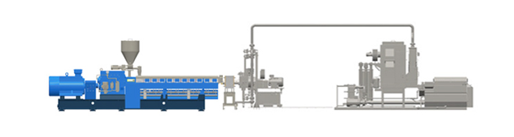Underwater Pelletizing System ,twin screw extruder